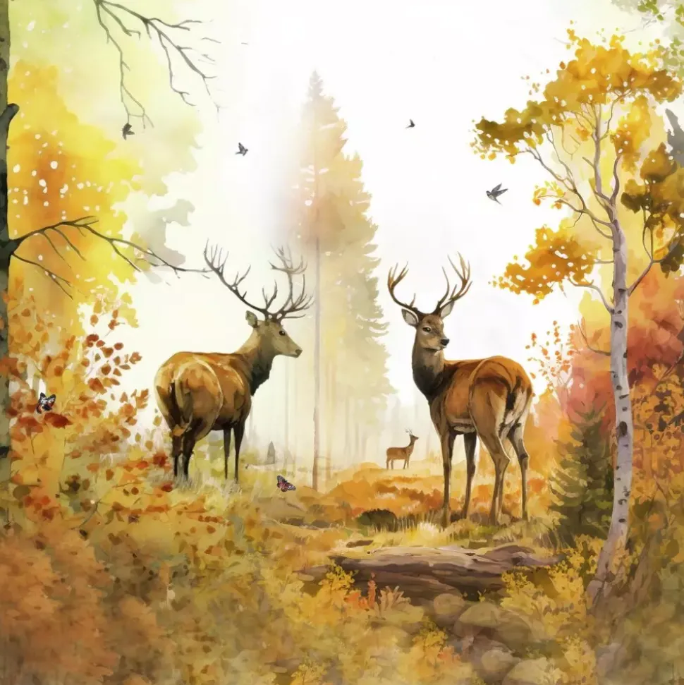 Serviett Autumn Forest