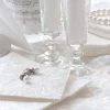 Serviett Kaffe Elegance Pearl White