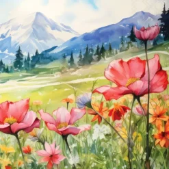 Serviett Lunsj Blooming fields