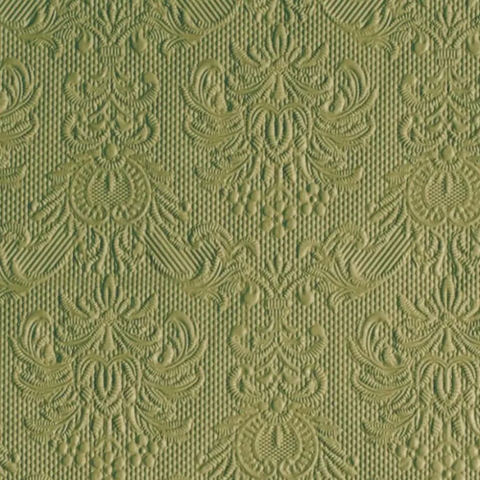 Serviett Lunsj Elegance Green Leaf