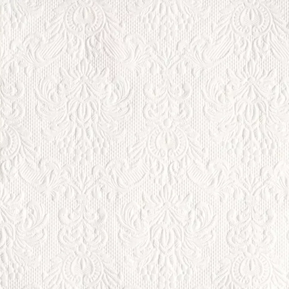 Serviett Lunsj Elegance White
