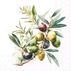 Serviett Lunsj Olive branch