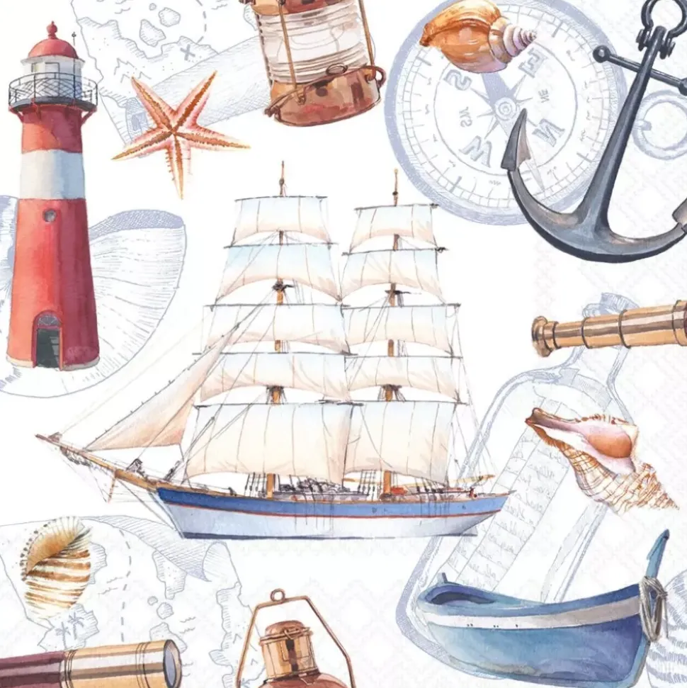 Serviett Lunsj Sailboat