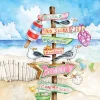 Serviett Lunsj Seaside signs