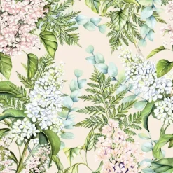 Serviett Lunsj Soft Lilacs Cream