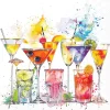 Serviett Lunsj Splashing drinks