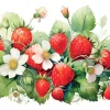 Serviett Lunsj Strawberries