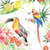 Serviett Lunsj Tropical birds