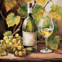 Serviett Lunsj Wine and grapes
