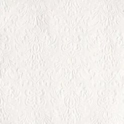 Serviett Middag Elegance White