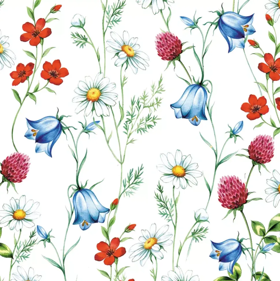 Serviett Mixed Wild Flowers