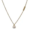 Shellpearl Kort Smykke Gull