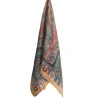 Silkemykt Skjerf Blå Masala Paisley