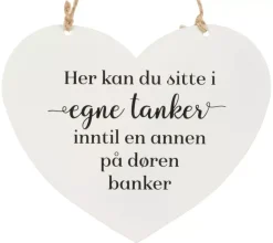 Skilt Her kan du sitte
