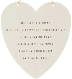 Skilt Jeg elsker å trene