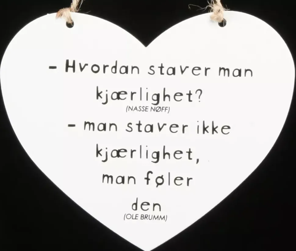 Skilt Stave kjærlighet