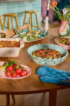Skål Ildfast Striper Rosa Liten