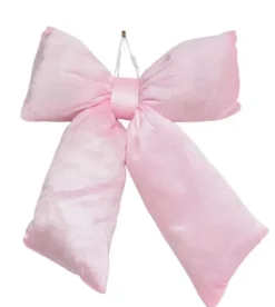 Sløyfe Stor Rosa Velur