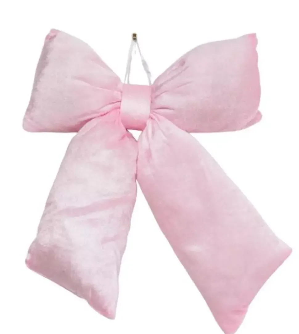 Sløyfe Stor Rosa Velur