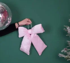 Sløyfe Stor Rosa Velur