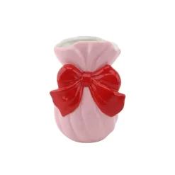 Sløyfe Vase Rosa/Rød H16