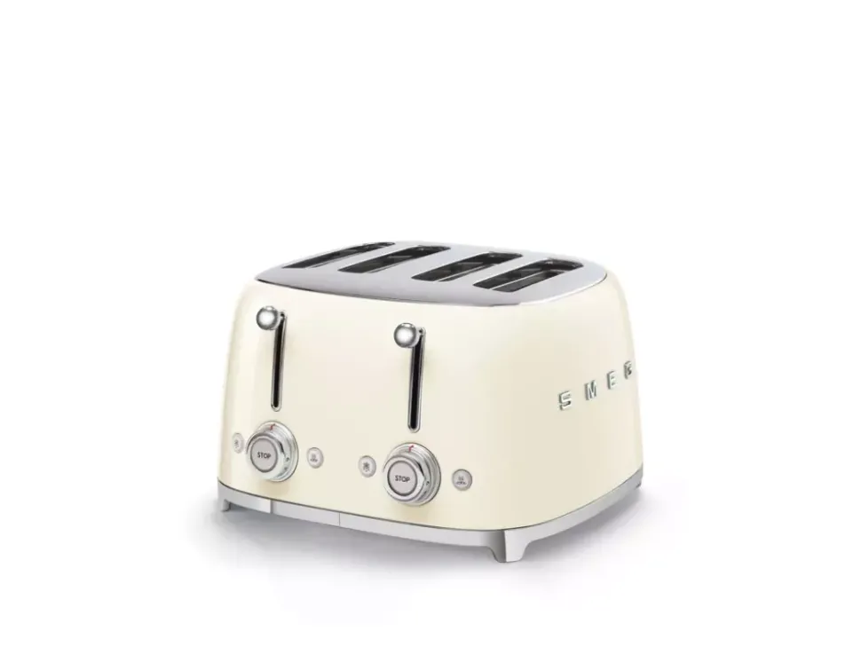 Smeg Brødrister 2000W Krem