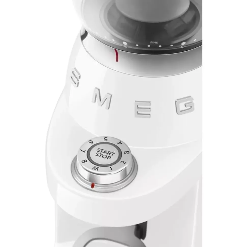 SMEG - CGF03 - Kaffekvern - 240 g Hvit