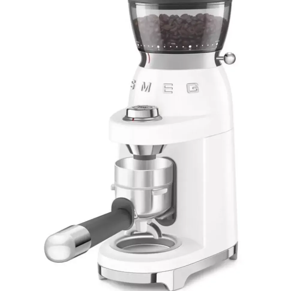 SMEG - CGF03 - Kaffekvern - 240 g Hvit