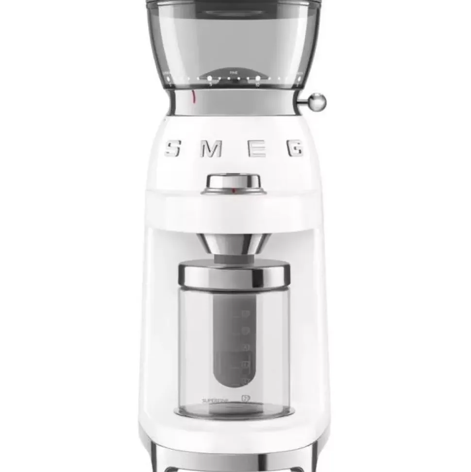 SMEG - CGF03 - Kaffekvern - 240 g Hvit