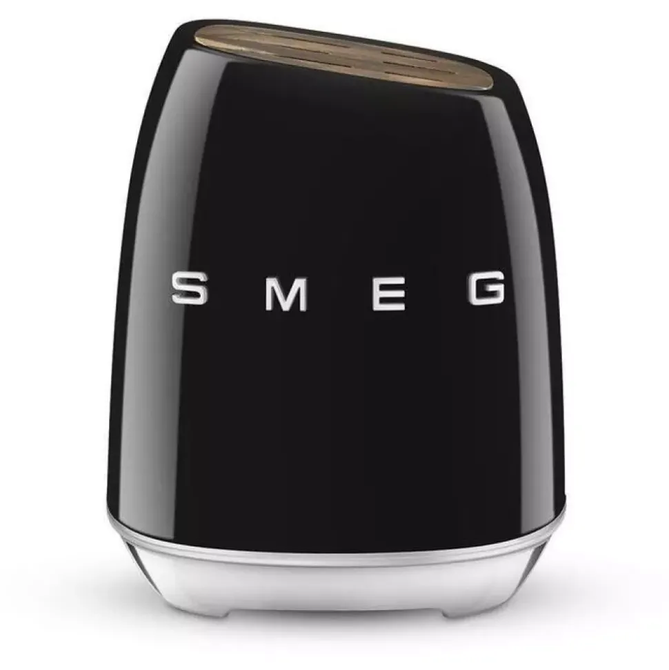 SMEG - KBSF02 - Knivblokk m/6 kniver Svart