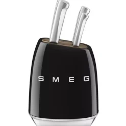 SMEG - KBSF02 - Knivblokk m/6 kniver Svart