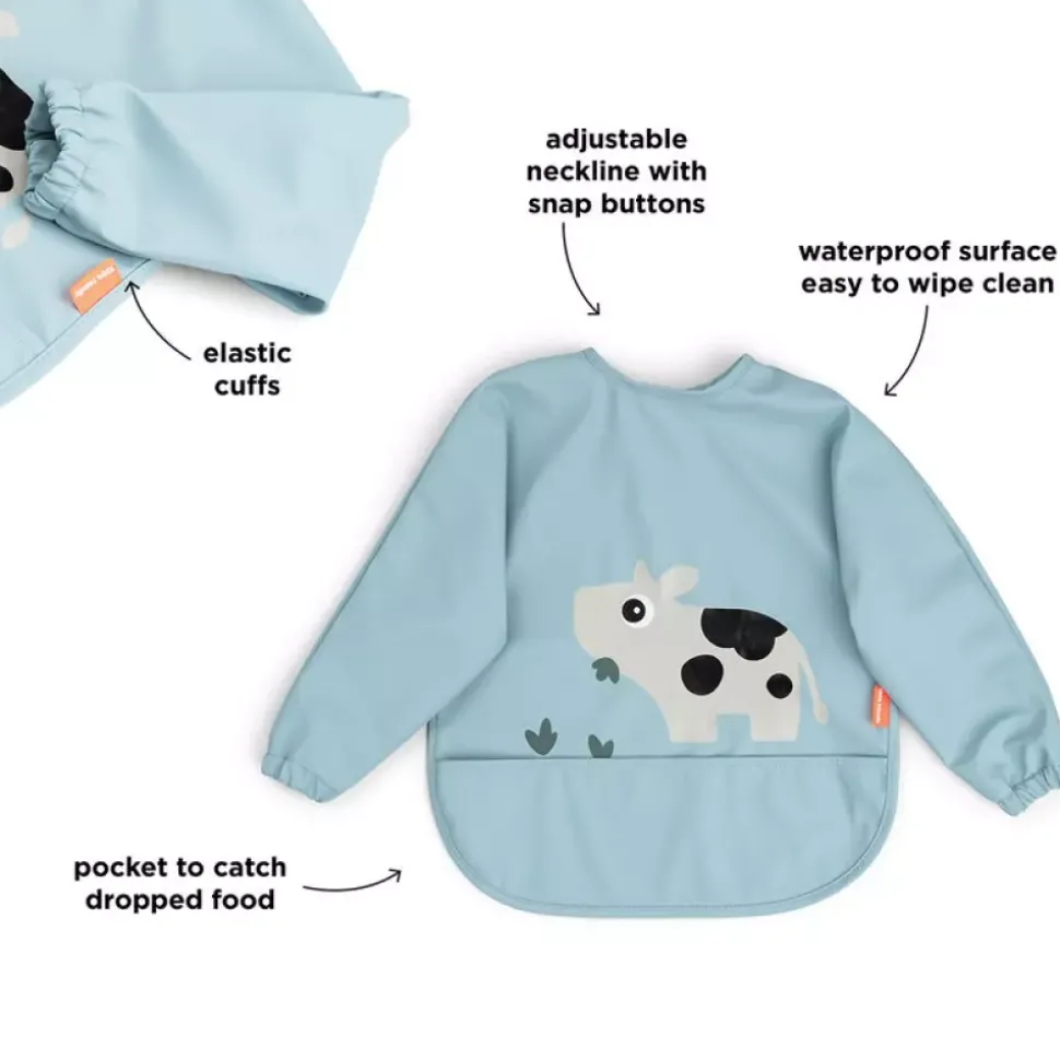 Smekke Med Ermer Tiny Farm Blue