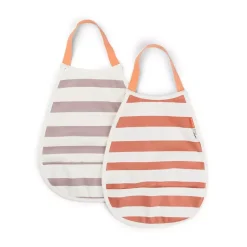 Smikker 2pk Striper Rosa/Papaya