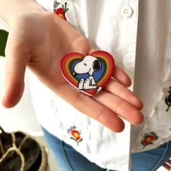 Snoopy Pin Regnbue