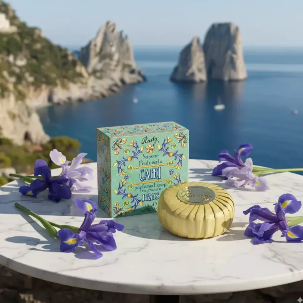 Såpestykke 100g I Gaveeske - Iris of Capri