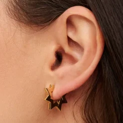 Star Hoops Øreringer (Par)