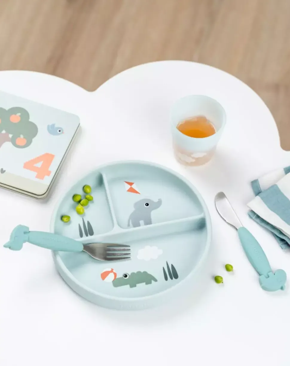Stick&Stay Oppdelingsfat Playground Blue