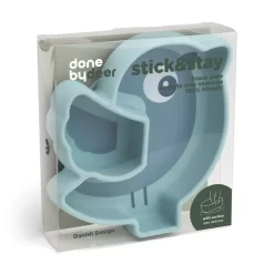 Stick & Stay Snacktallerken Birdee Blå