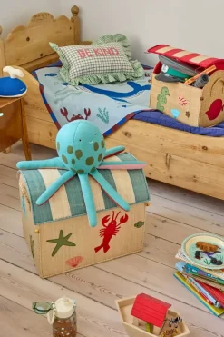Strikket Babyteppe Blue Ocean