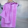 Stripe Håndkle 90x150 Cerise