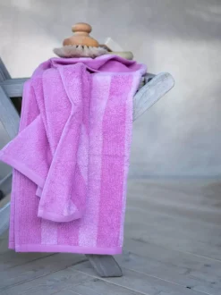 Stripe Håndkle 70x140 Cerise