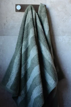 Stripe Håndkle 90x150 Grønn