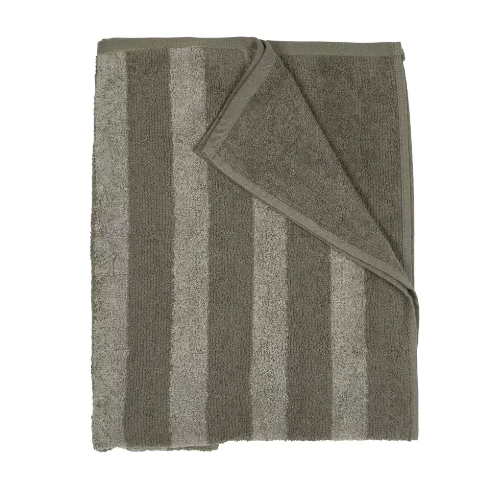 Stripe Håndkle 90x150 Grønn