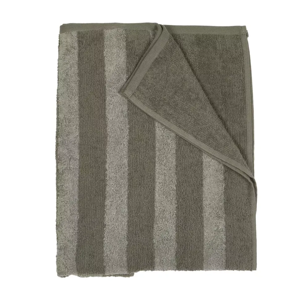 Stripe Håndkle 70x140 Grønn
