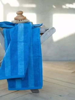 Stripe Håndkle 50x70 Kornblå