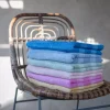 Stripe Håndkle 50x70 Lysegrønn