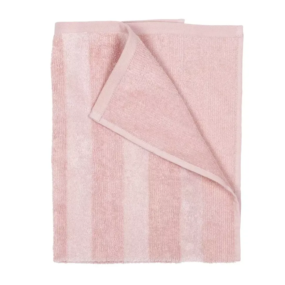 Stripe Håndkle 90x150 Lyserosa