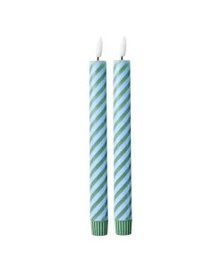 Stripete Led-Lys Blå/Grå