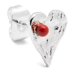 Sweet Heart Ørering Sølv 1 stk