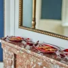 Sweetie Serveringsfat S/2 Rødt Glass